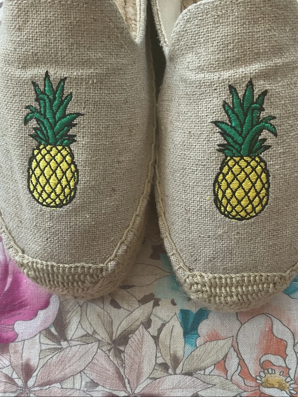 Soludos Pineapple Smoking Slipper Espadrilles
